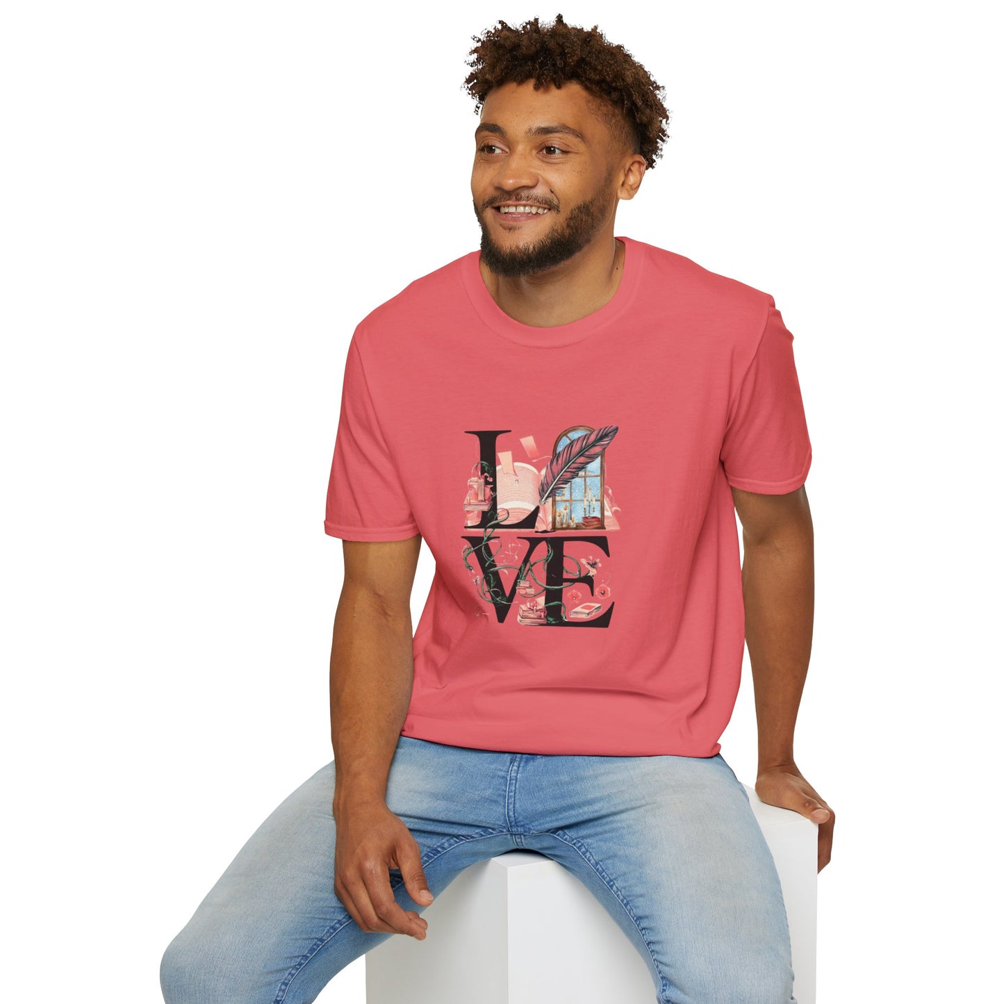 LOVE is a Novel Idea Unisex Softstyle T-Shirt