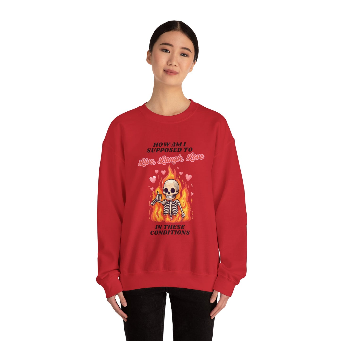 Live, Laugh, Love Unisex Heavy Blend™ Crewneck Sweatshirt