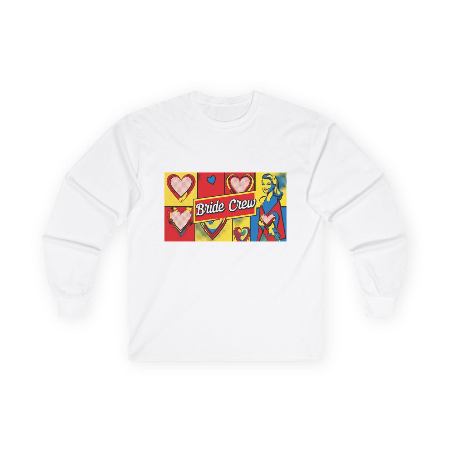 Bride Crew Pop Art Unisex Ultra Cotton Long Sleeve Tee