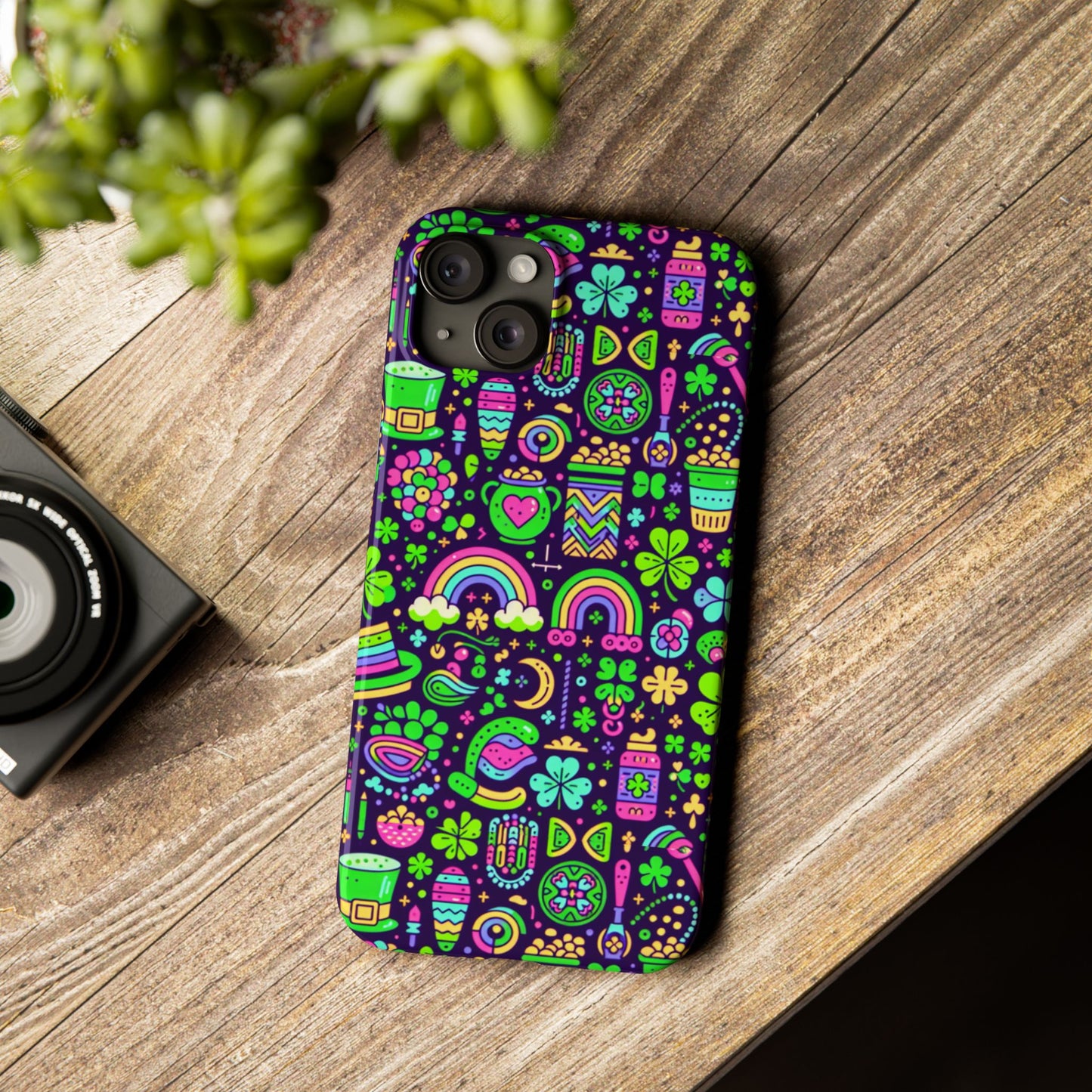 Day-Glo Clover Slim Phone Cases