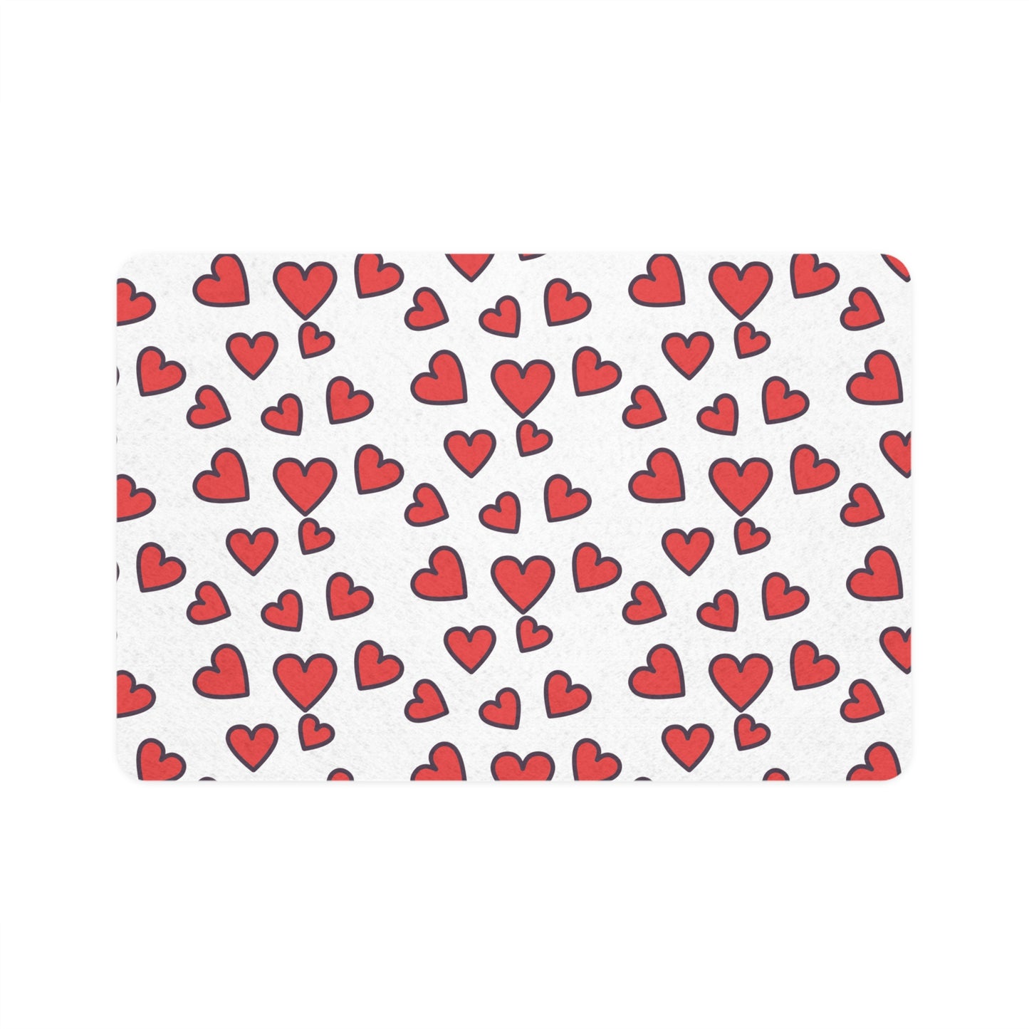 Floating Hearts Pet Food Mat (12x18)