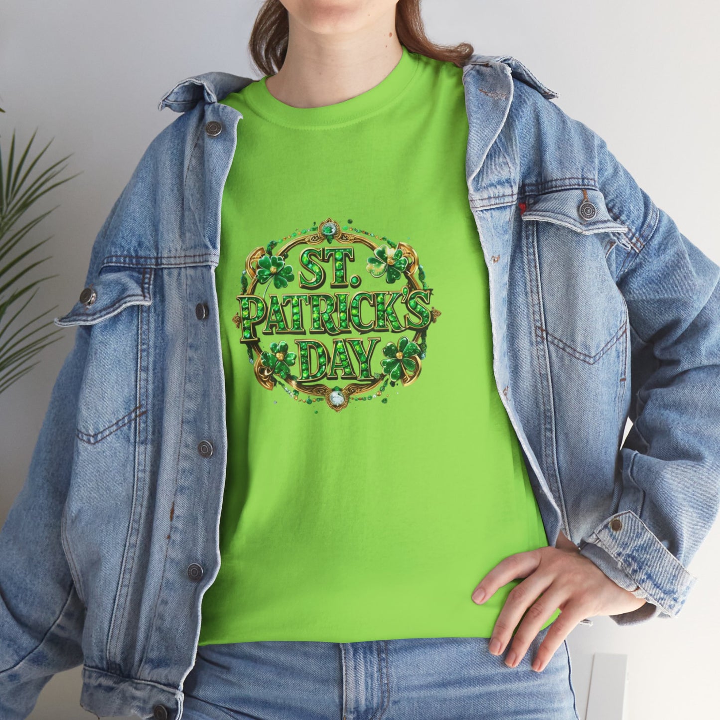 Glitzy Green Unisex Heavy Cotton Tee