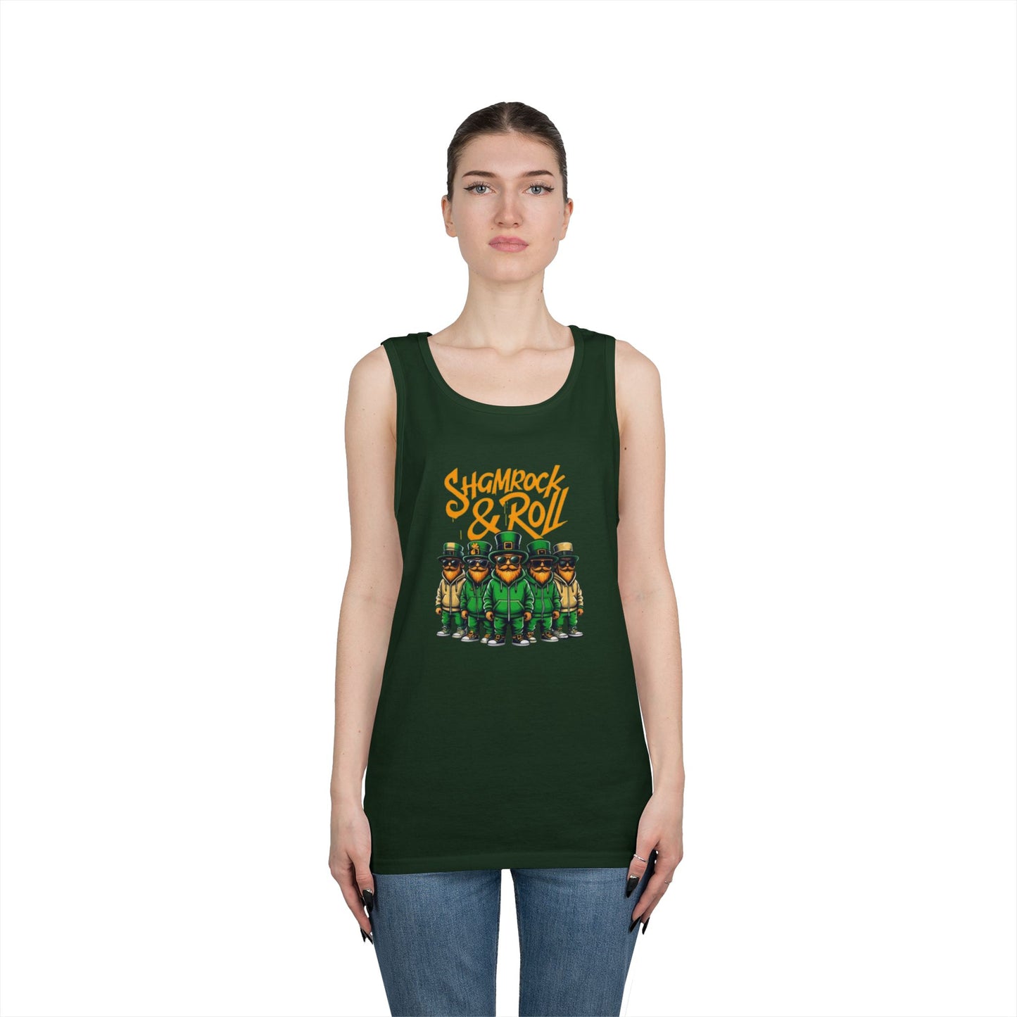 Shamrock & Roll Unisex Heavy Cotton Tank Top