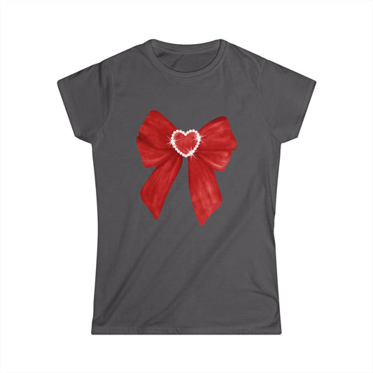 Red Bow Women's Softstyle Tee