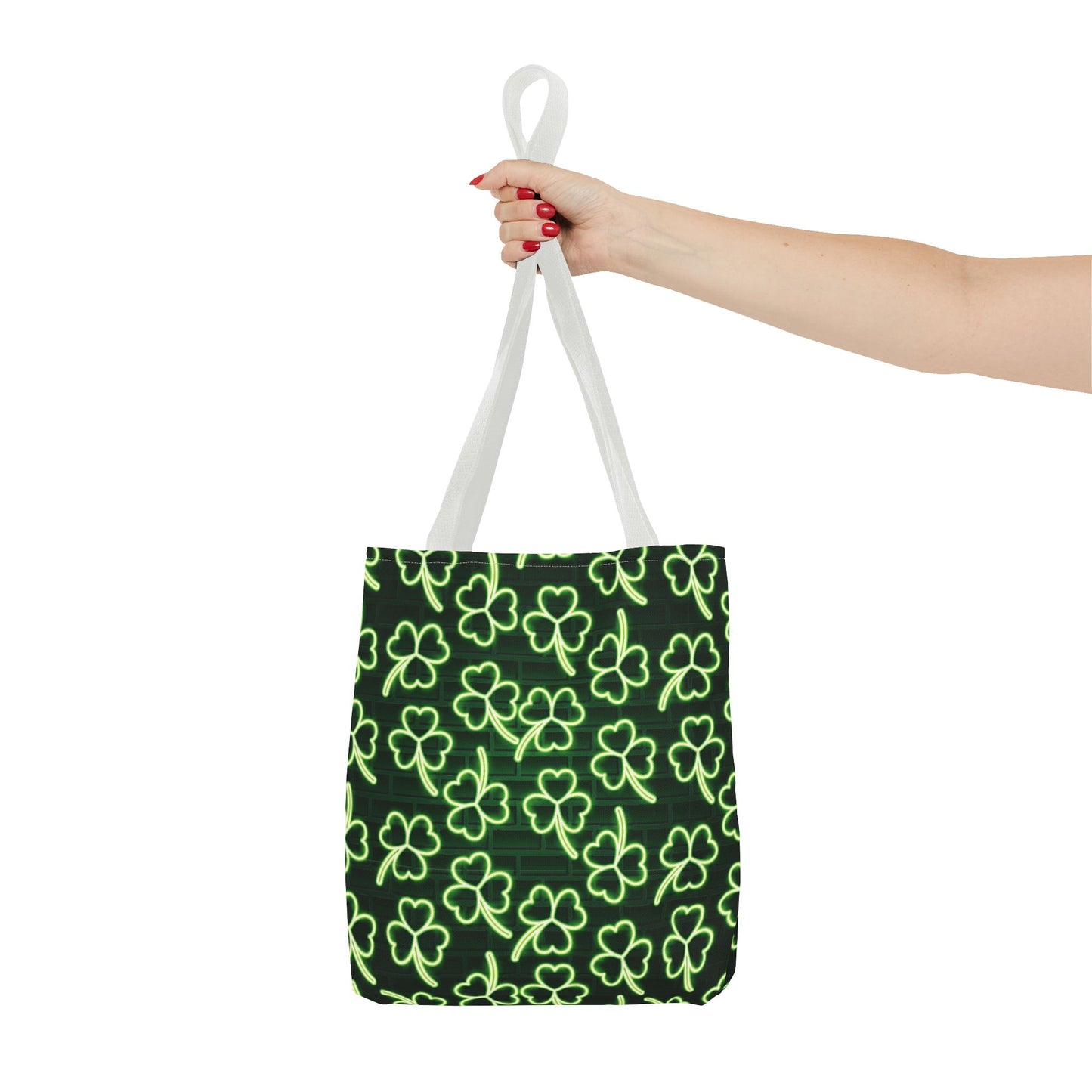 Neon Shamrock Tote Bag (available in 3 sizes)