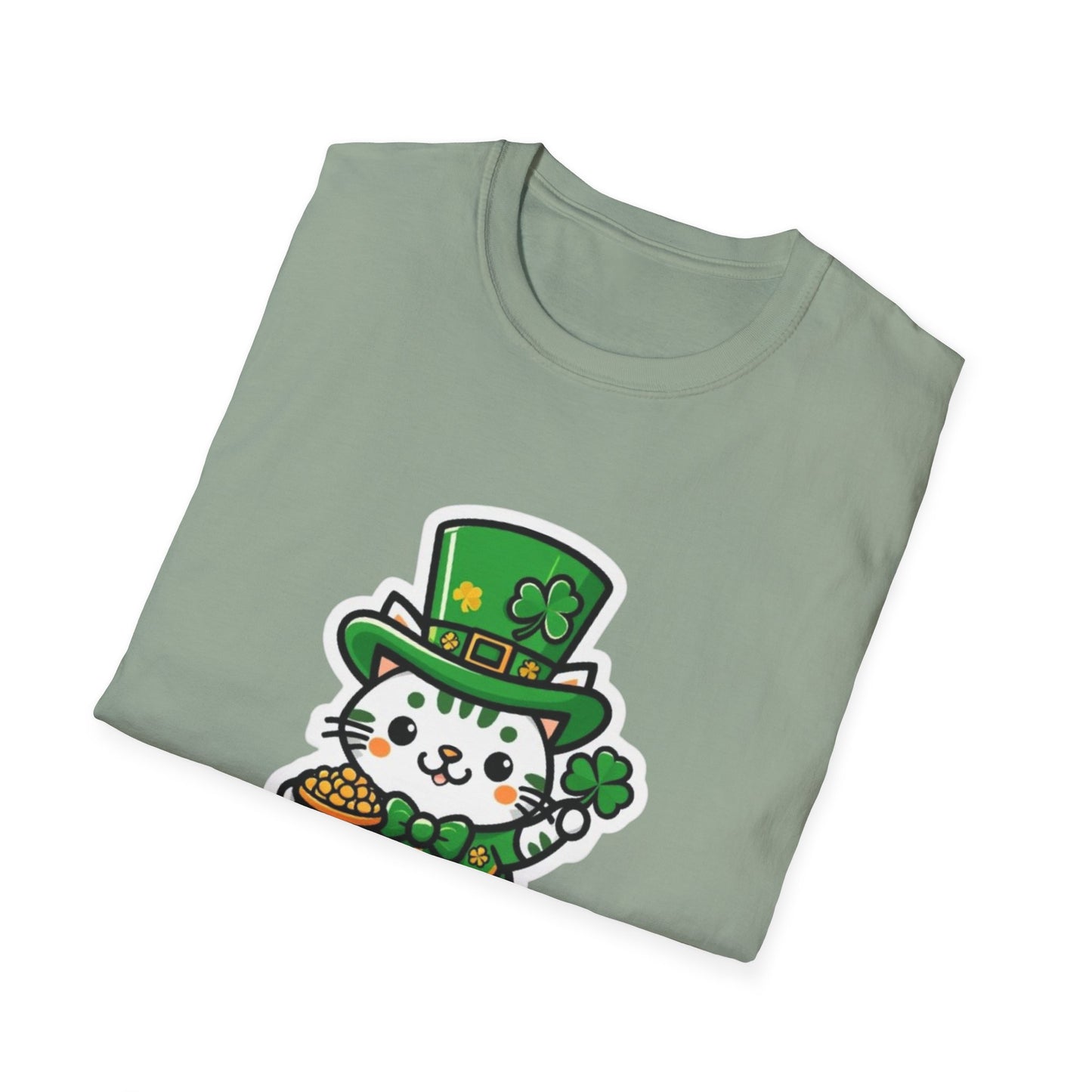 Clover Kitty Unisex Softstyle T-Shirt