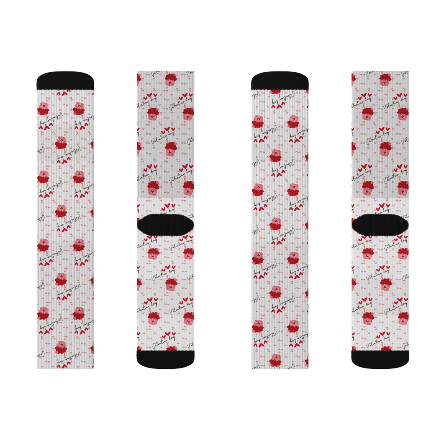 Valentine's Day Sweets Sublimation Socks