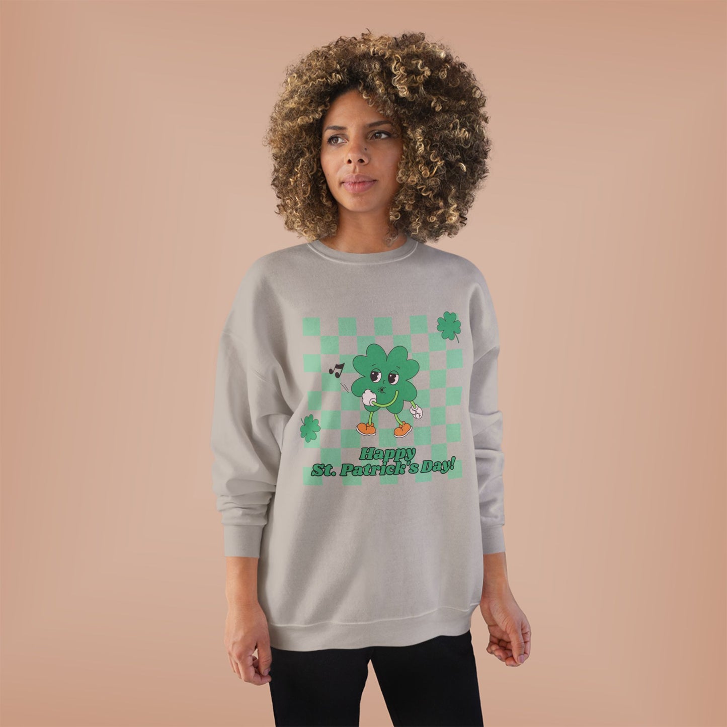 St. Pat's Checkers Unisex EcoSmart® Crewneck Sweatshirt