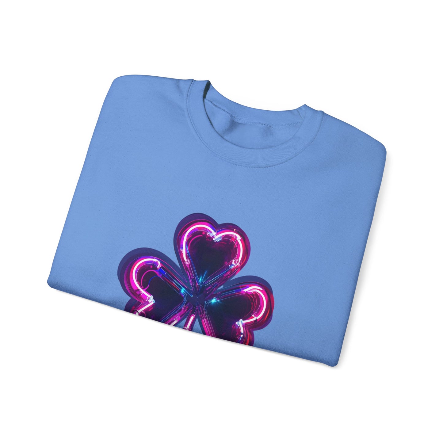 Electric Luck - Pink and Blue Unisex Heavy Blend™ Crewneck Sweatshirt