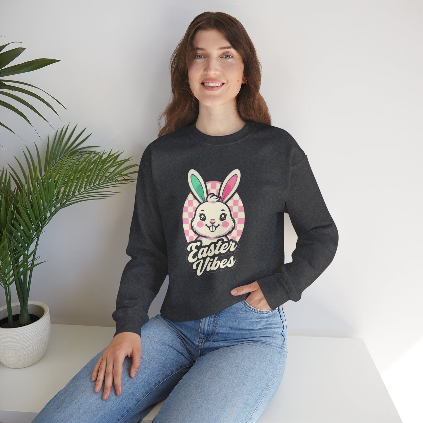 Easter Vibes Unisex Heavy Blend™ Crewneck Sweatshirt