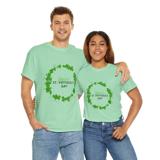 St. Pat's Wreath Unisex Heavy Cotton Tee