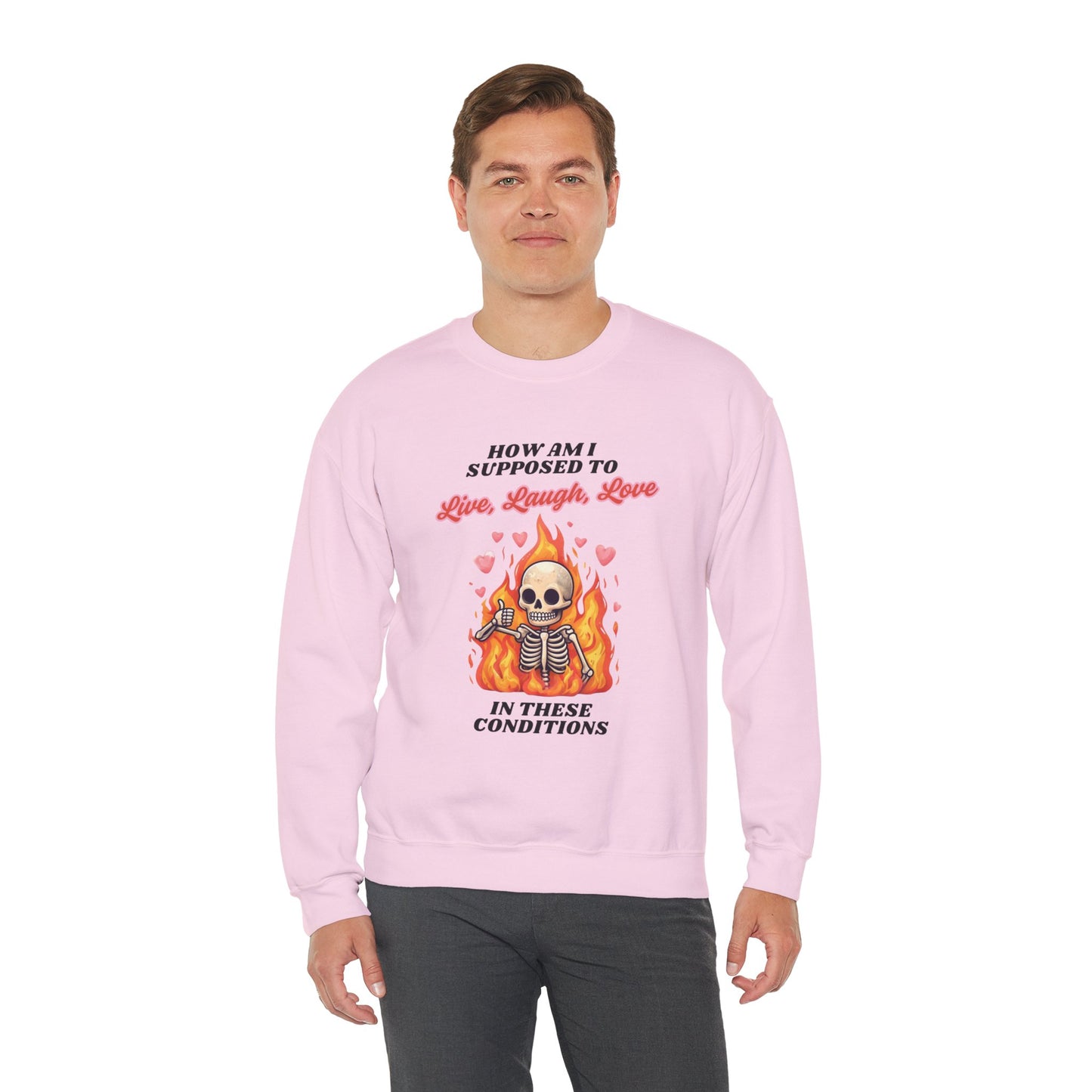 Live, Laugh, Love Unisex Heavy Blend™ Crewneck Sweatshirt