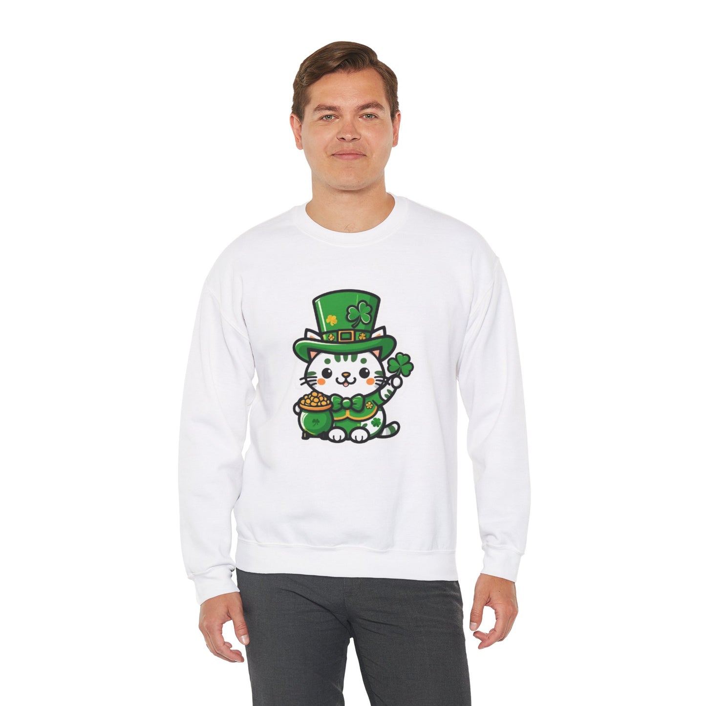 Clover Kitty Unisex Heavy Blend™ Crewneck Sweatshirt