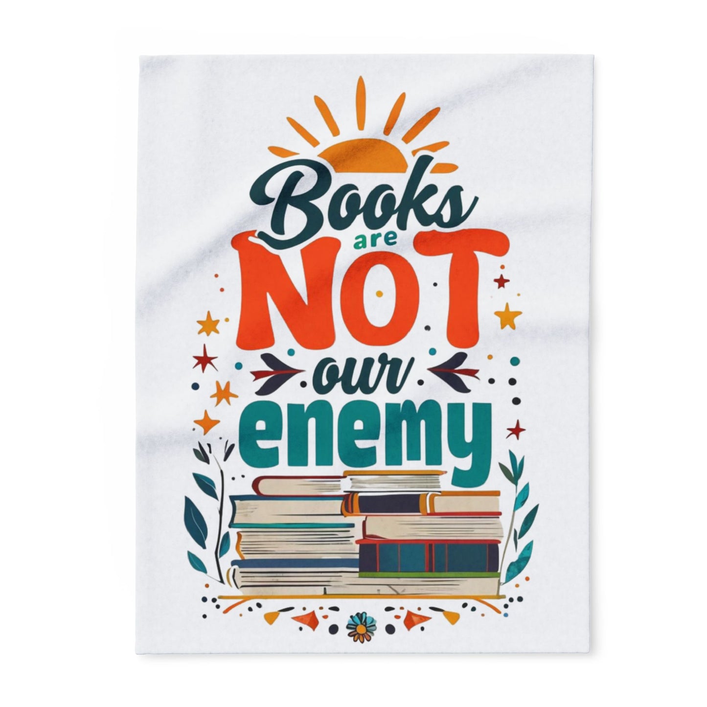 Books are NOT our Enemy Arctic Fleece Blanket