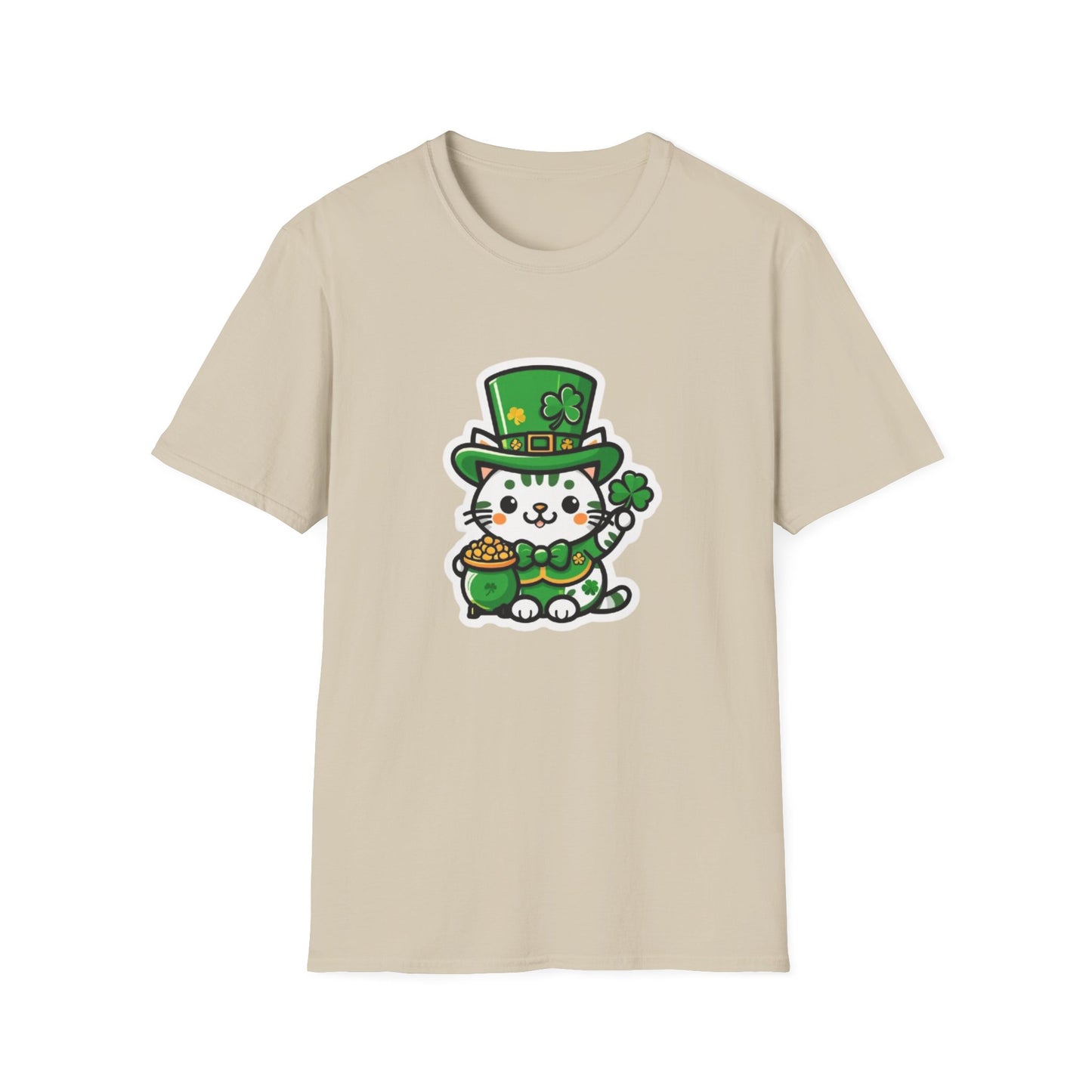 Clover Kitty Unisex Softstyle T-Shirt