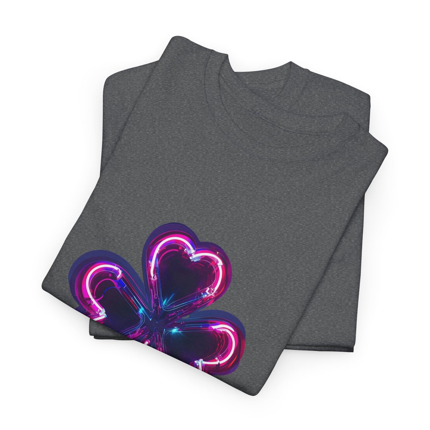 Electric Luck - Pink and Blue Unisex Heavy Cotton Tee