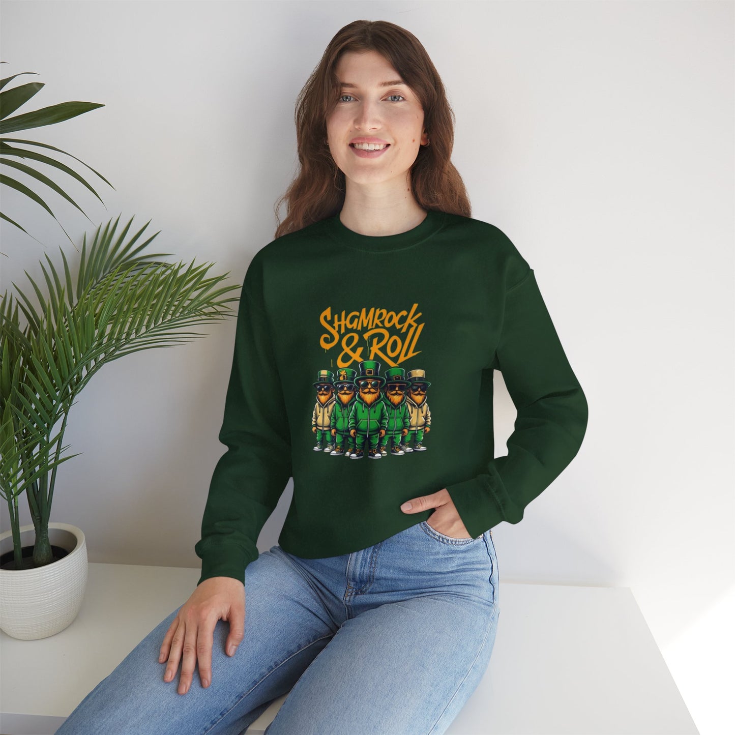 Shamrock & Roll Unisex Heavy Blend™ Crewneck Sweatshirt