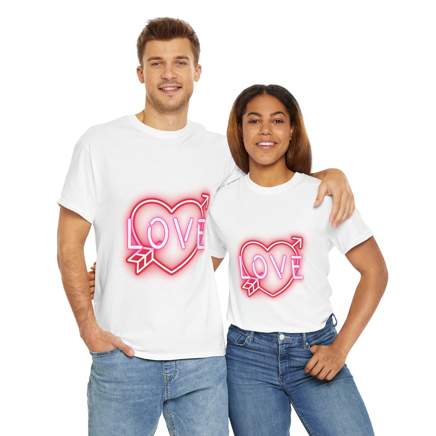 Neon Love Unisex Heavy Cotton Tee