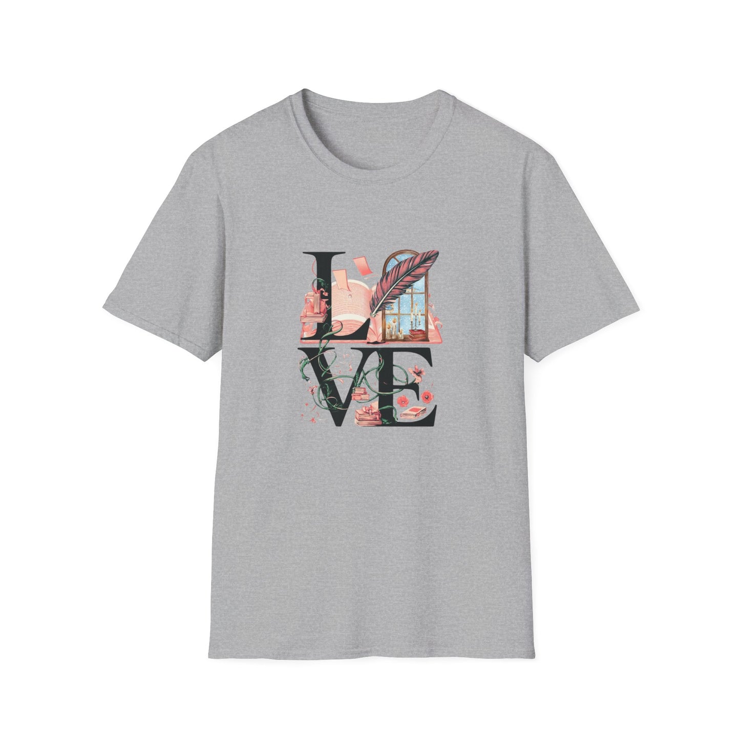 LOVE is a Novel Idea Unisex Softstyle T-Shirt