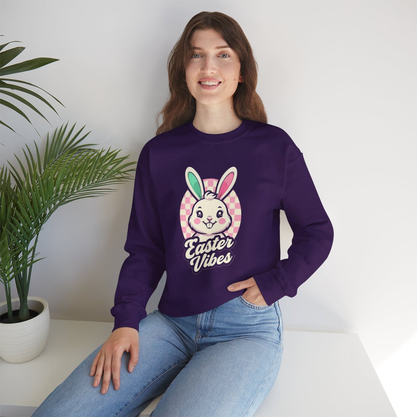 Easter Vibes Unisex Heavy Blend™ Crewneck Sweatshirt