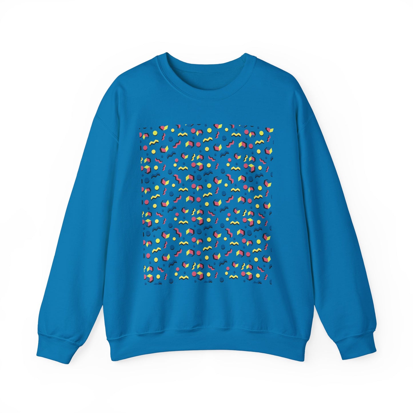 Blue Retro Vibes Unisex Heavy Blend™ Crewneck Sweatshirt