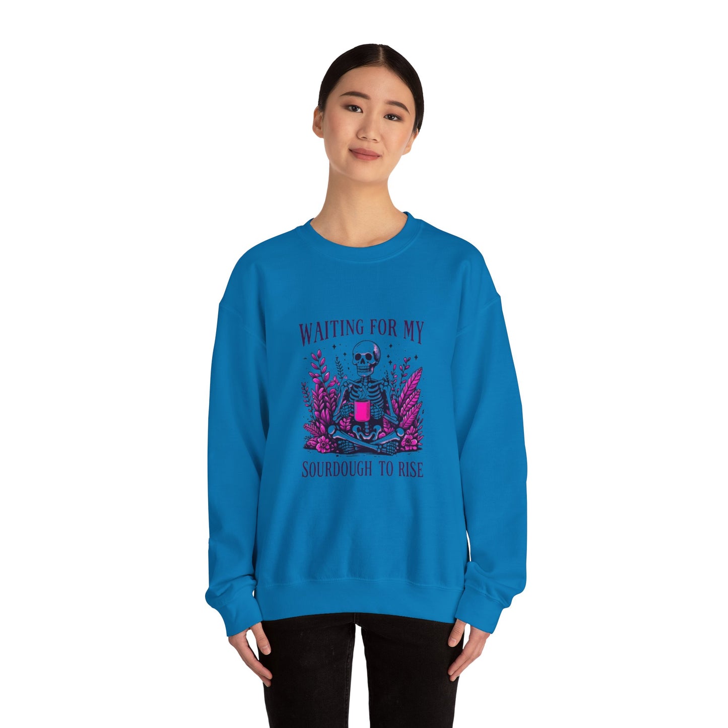 Waiting For My Sourdough Unisex Heavy Blend™ Crewneck Sweatshirt