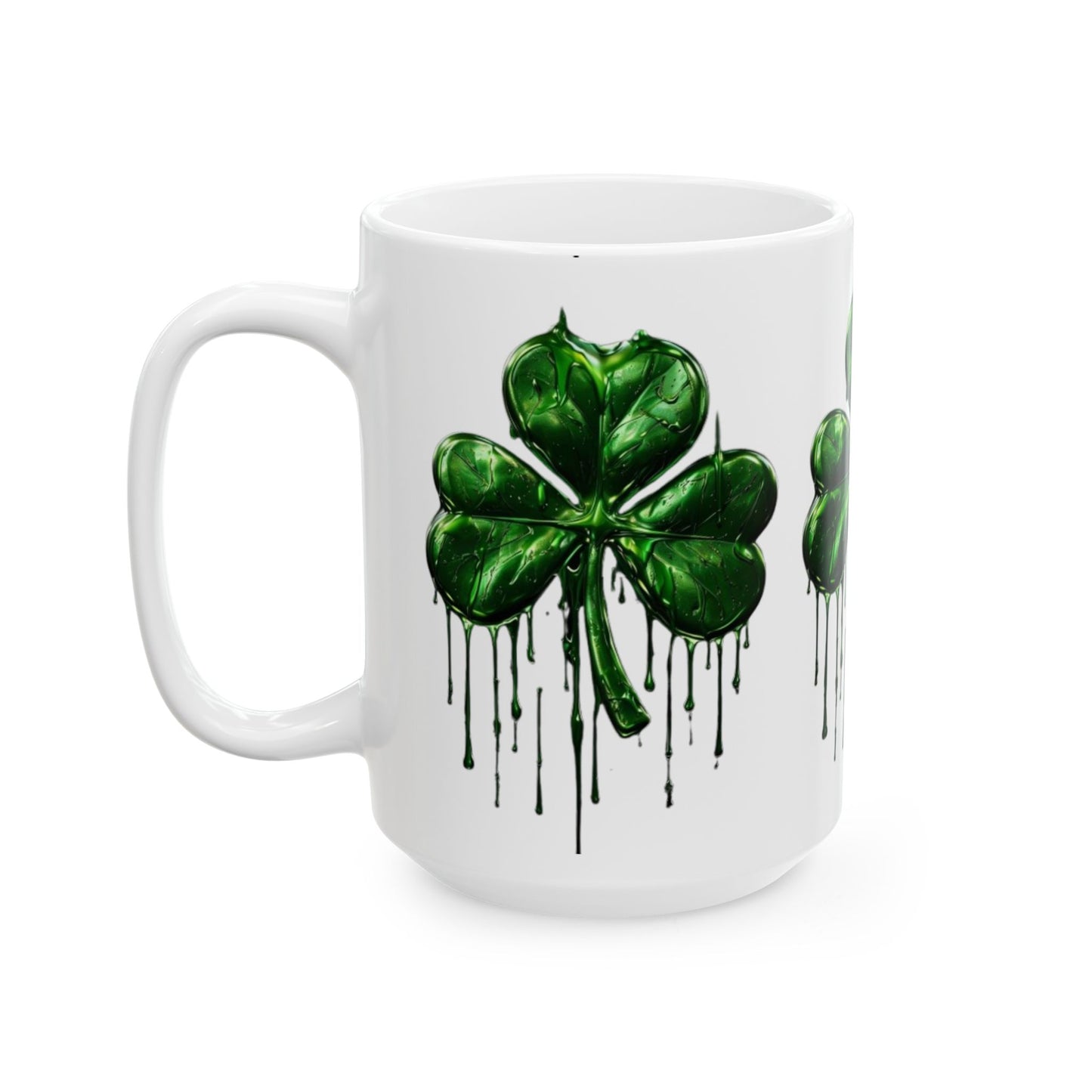 Gilded in Green Ceramic Mug, (11oz, 15oz)