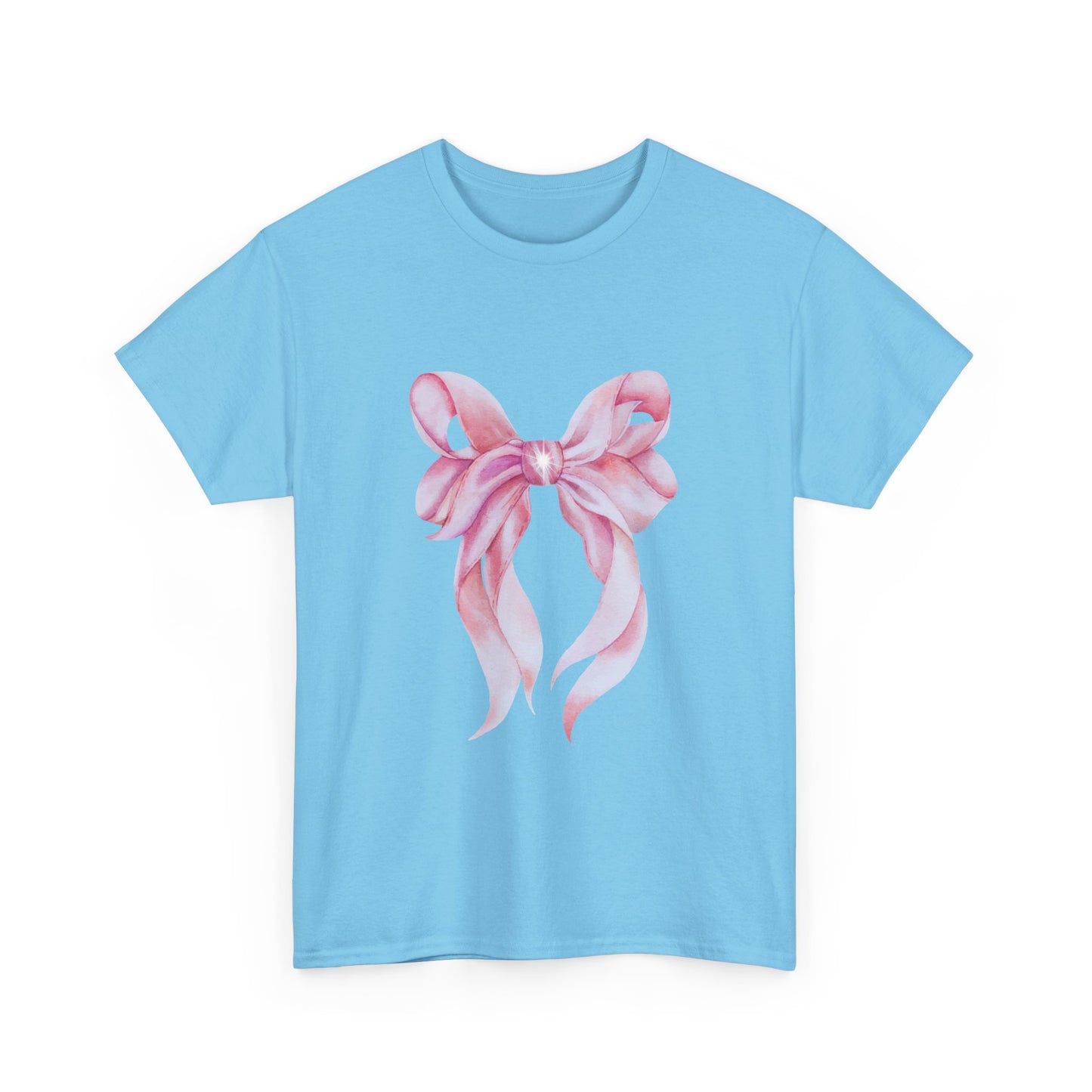 Pink Bow Unisex Heavy Cotton Tee