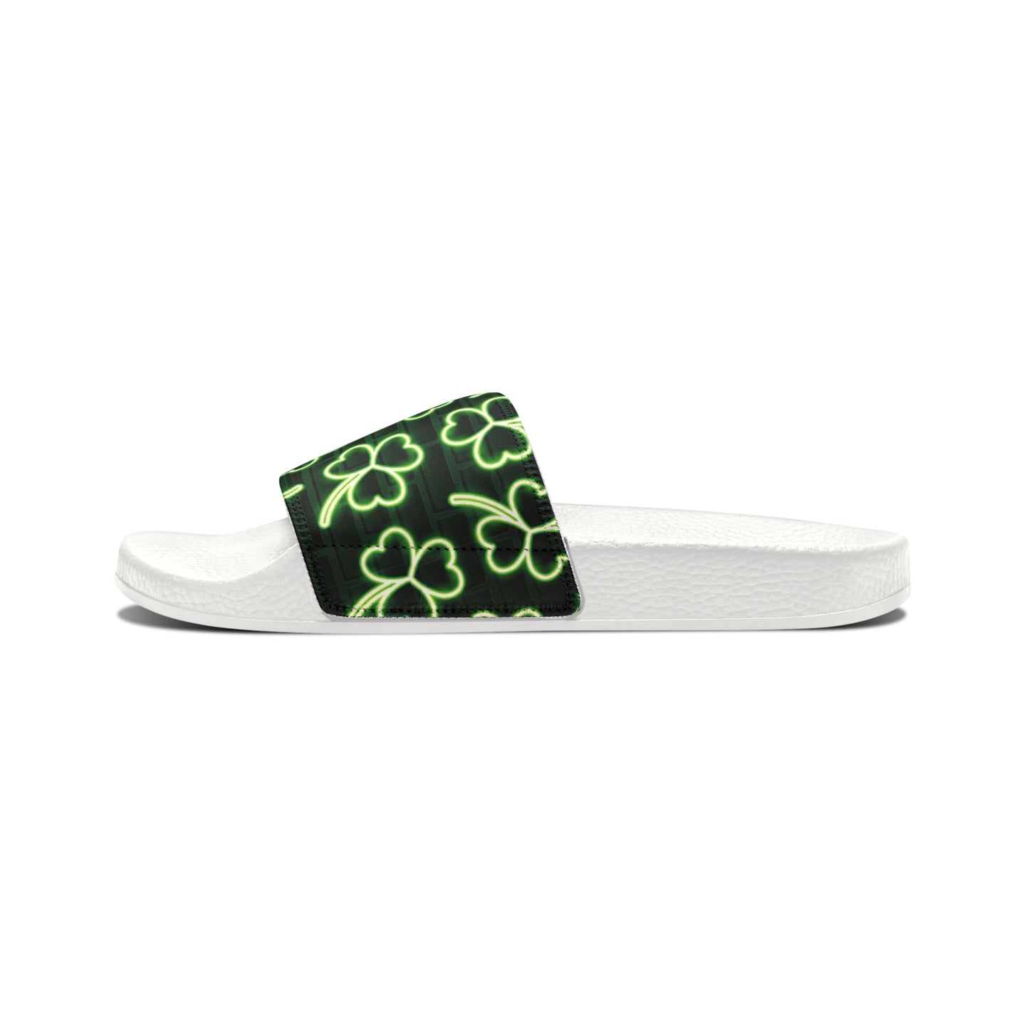 Neon Shamrock Men's Removable-Strap Sandals