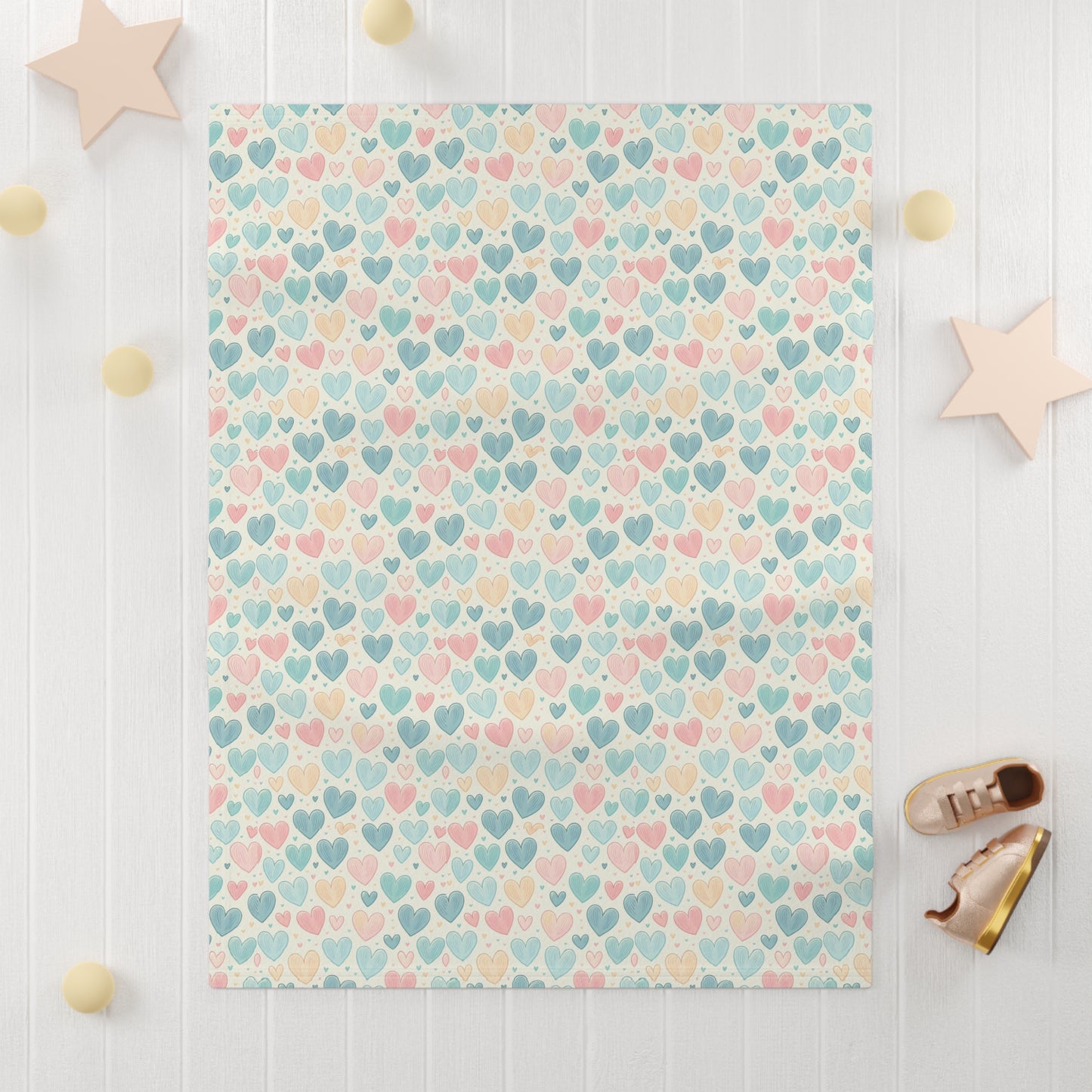 Pastel Promises Soft Fleece Baby Blanket