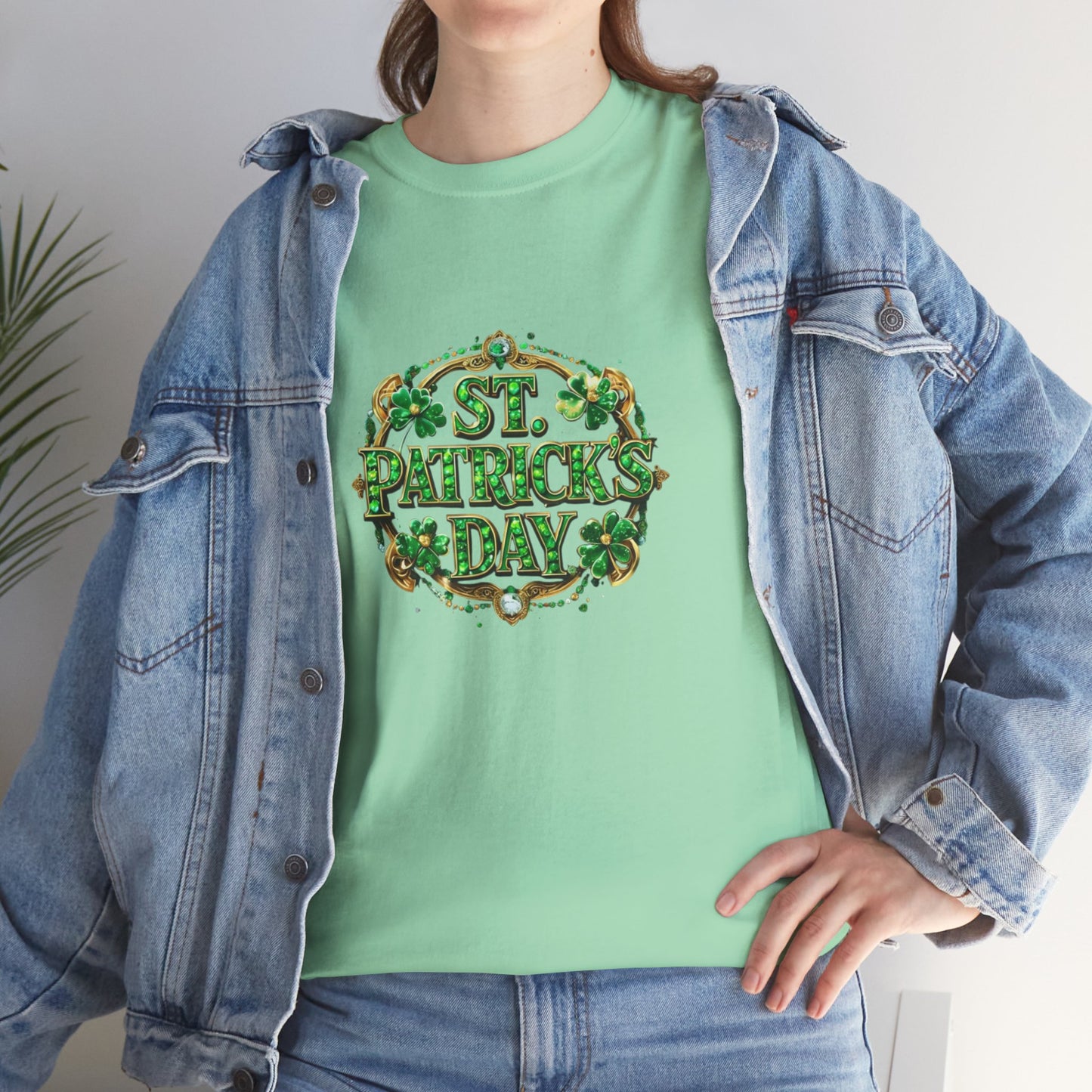 Glitzy Green Unisex Heavy Cotton Tee