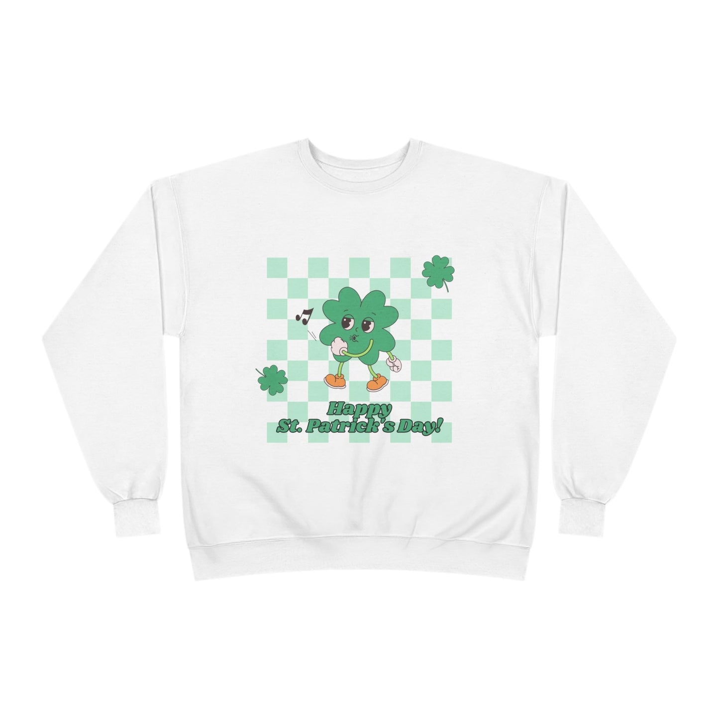 St. Pat's Checkers Unisex EcoSmart® Crewneck Sweatshirt