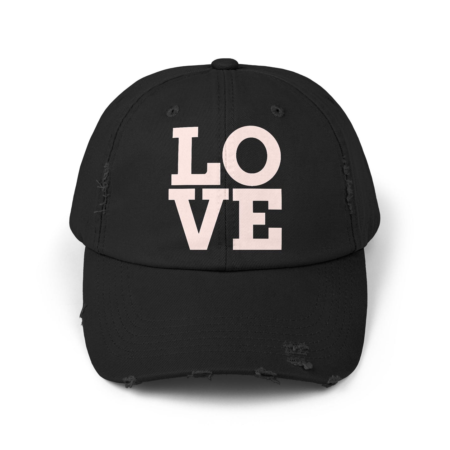 LOVE Unisex Distressed Cap