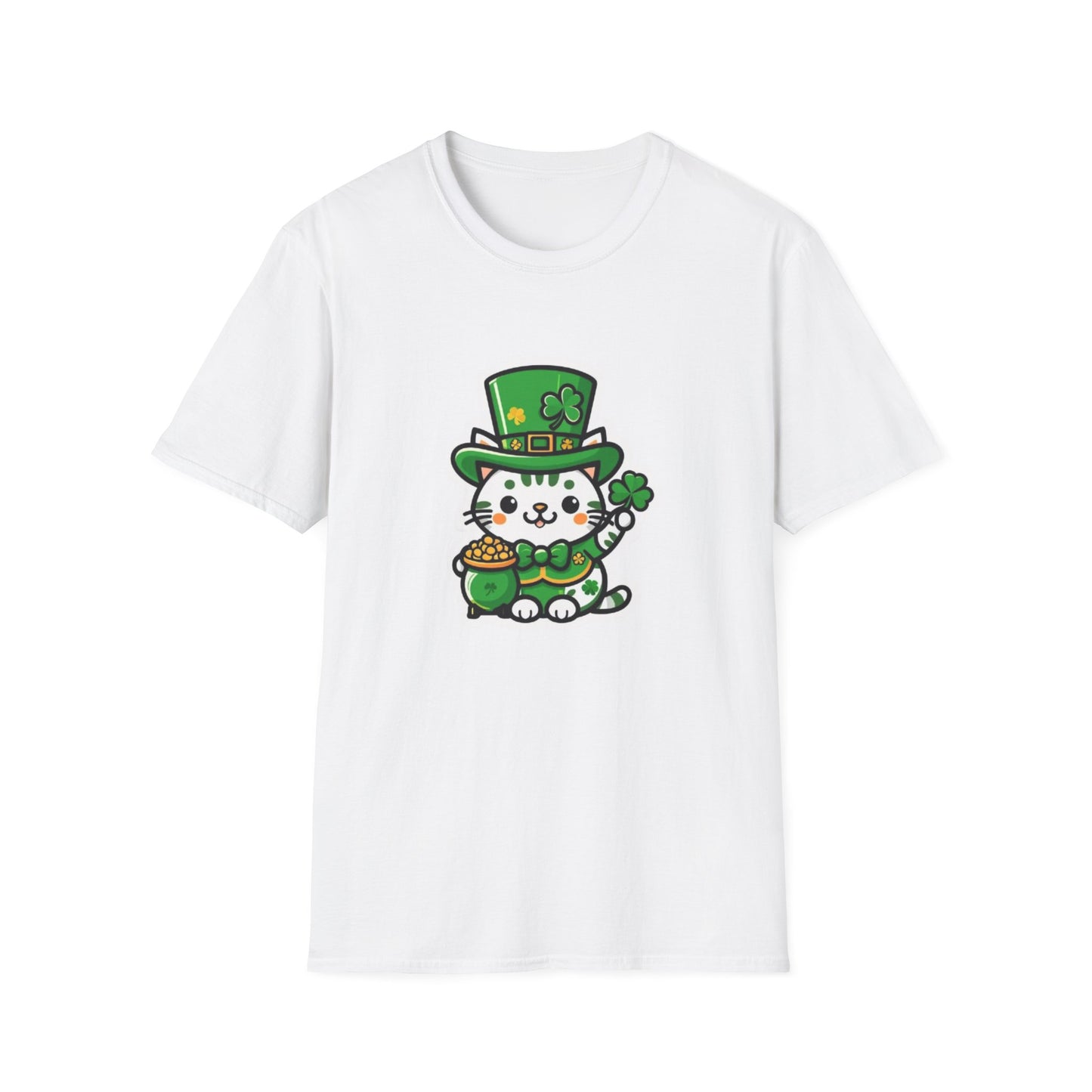 Clover Kitty Unisex Softstyle T-Shirt