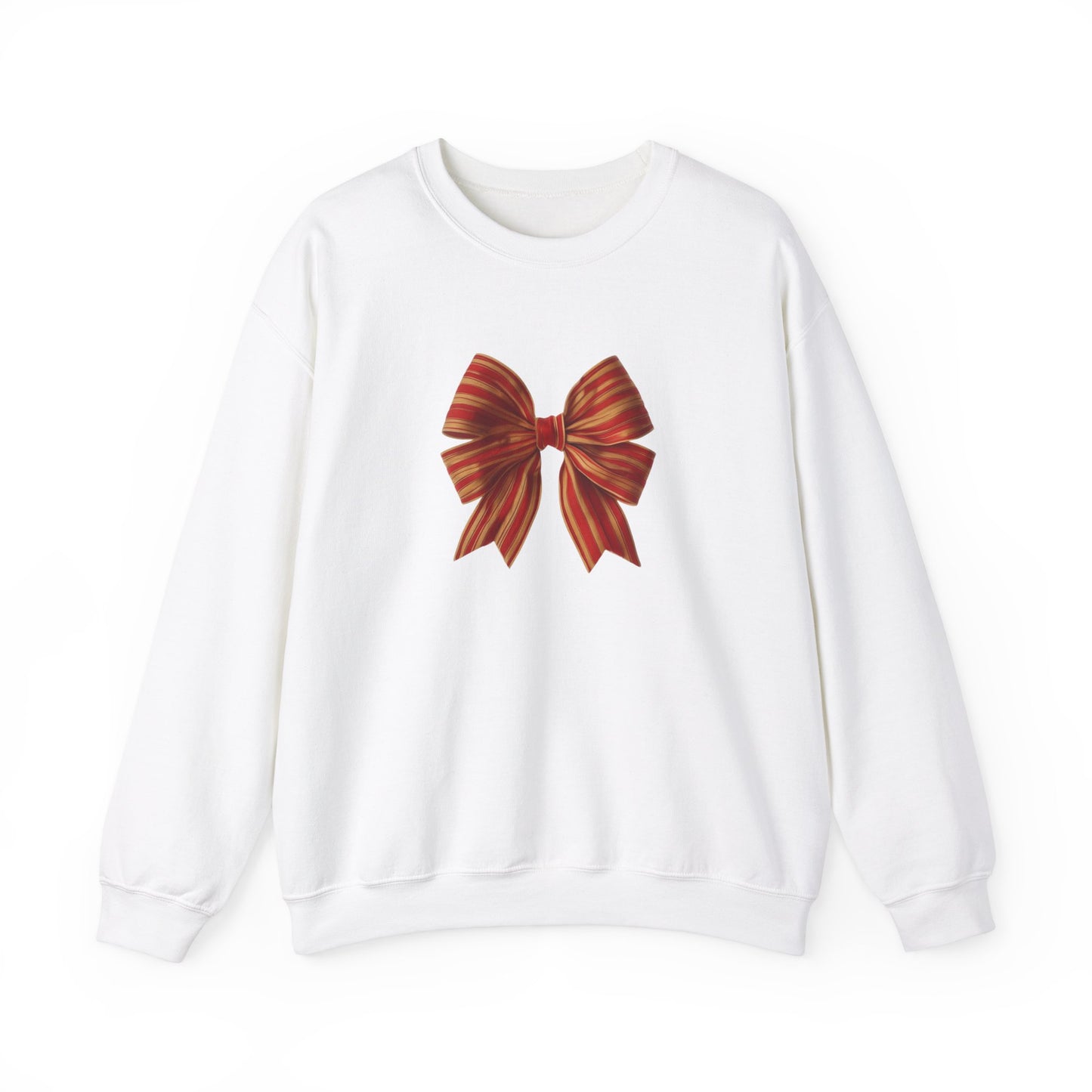 Red and Gold Bow Unisex Heavy Blend™ Crewneck Sweatshirt