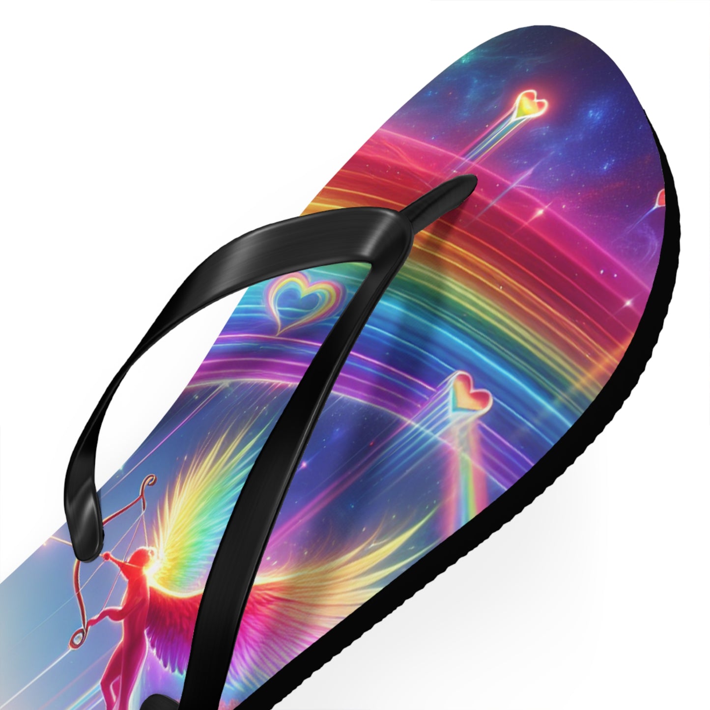 Rainbow Phoenix Flip Flops