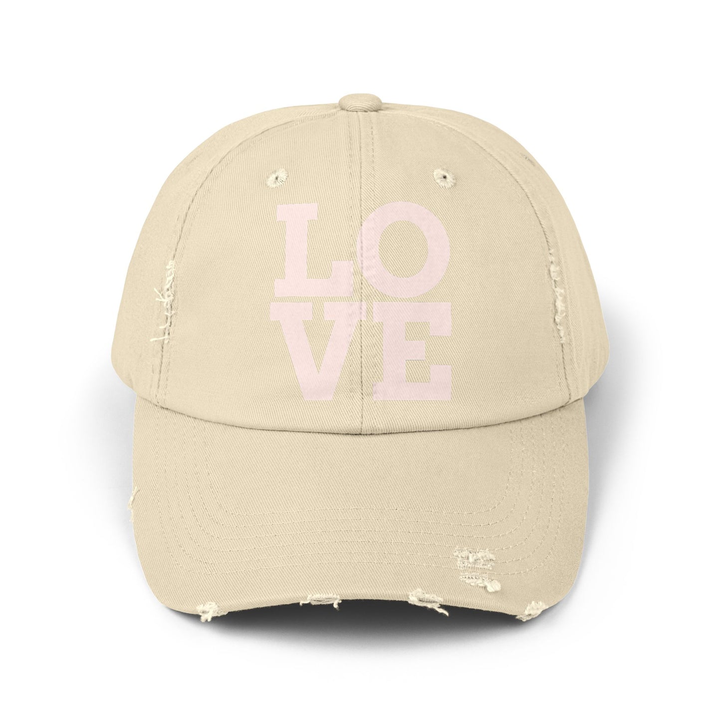 LOVE Unisex Distressed Cap