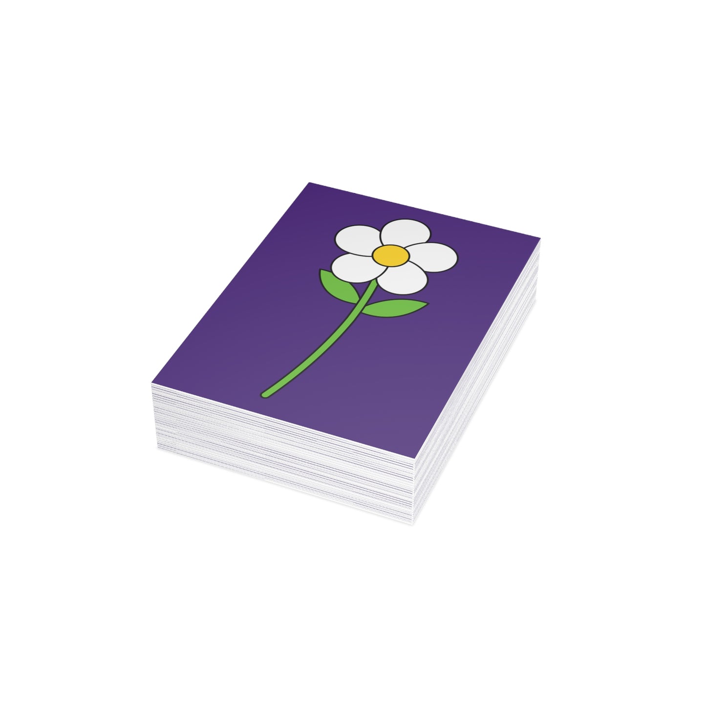 Flower Purple Postcard Bundles (envelopes included)