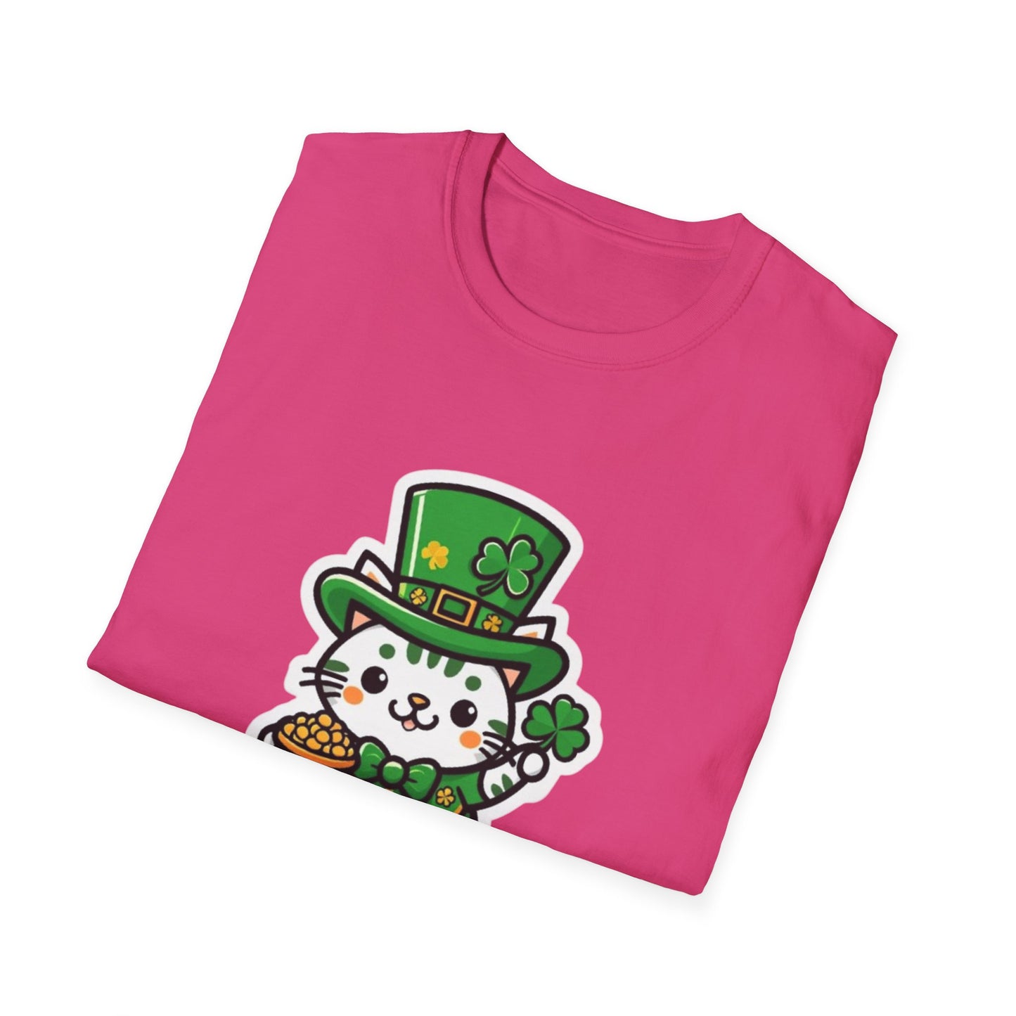 Clover Kitty Unisex Softstyle T-Shirt