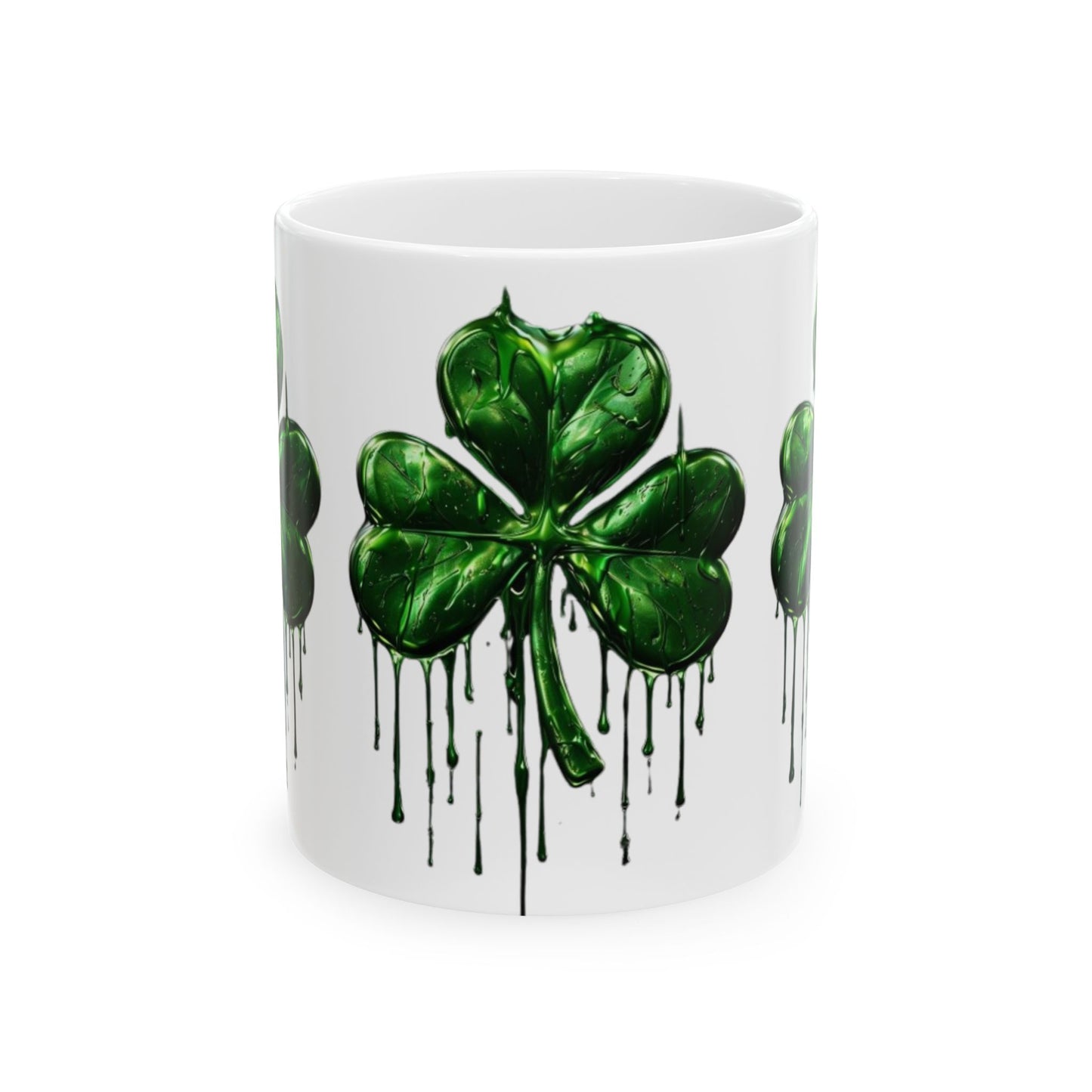 Gilded in Green Ceramic Mug, (11oz, 15oz)