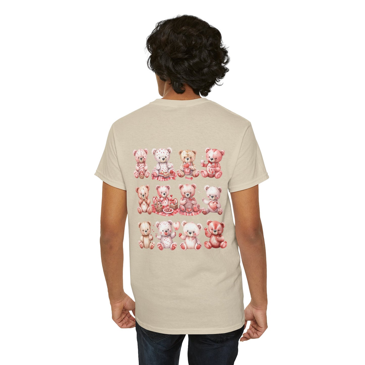 Teddy Bear Picnic (Front & Back Print) Unisex Heavy Cotton Tee