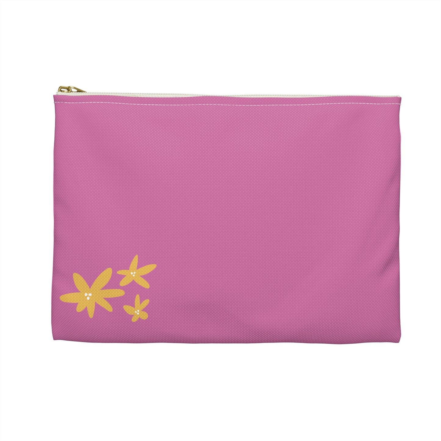 Pink Flower Power Accessory Pouch