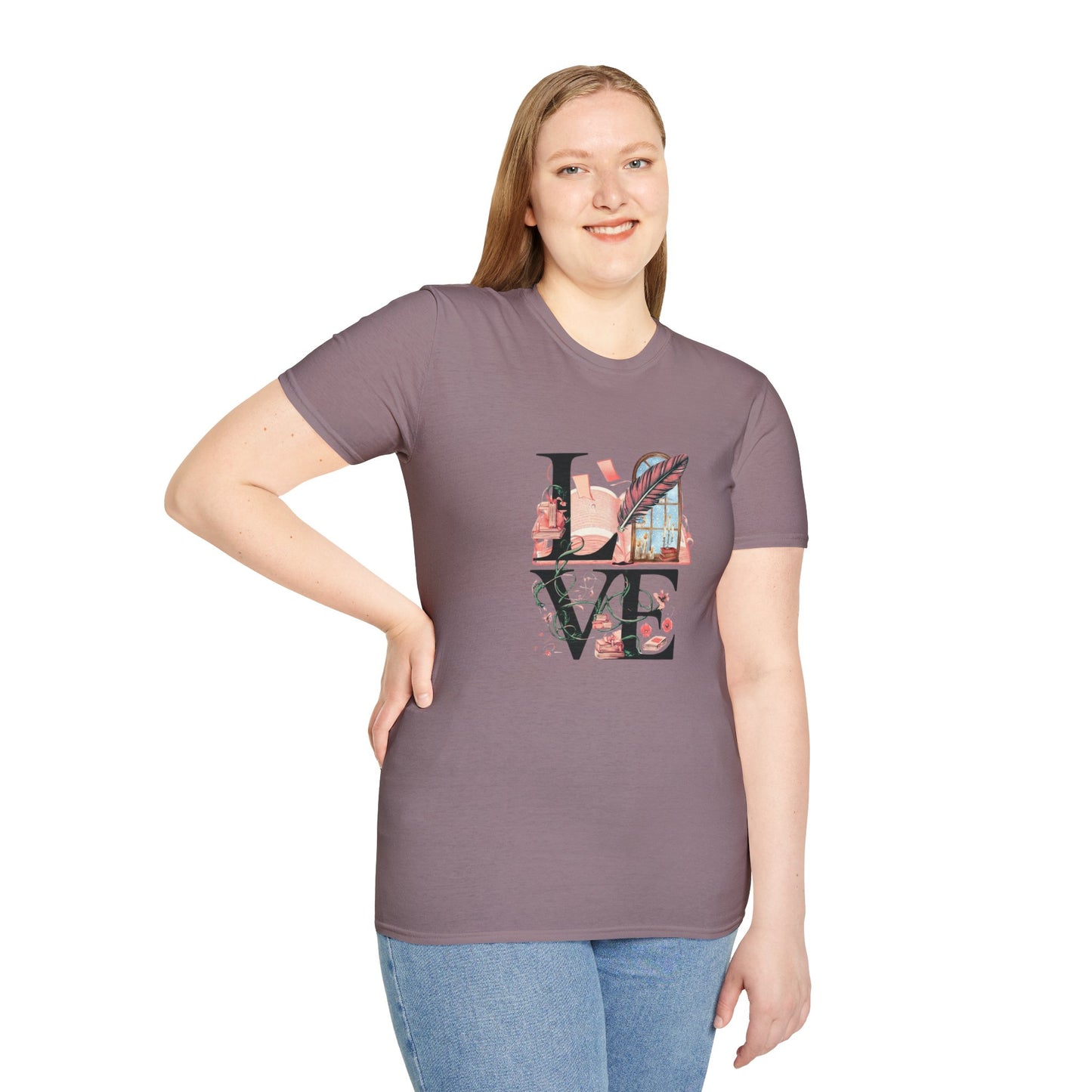 LOVE is a Novel Idea Unisex Softstyle T-Shirt