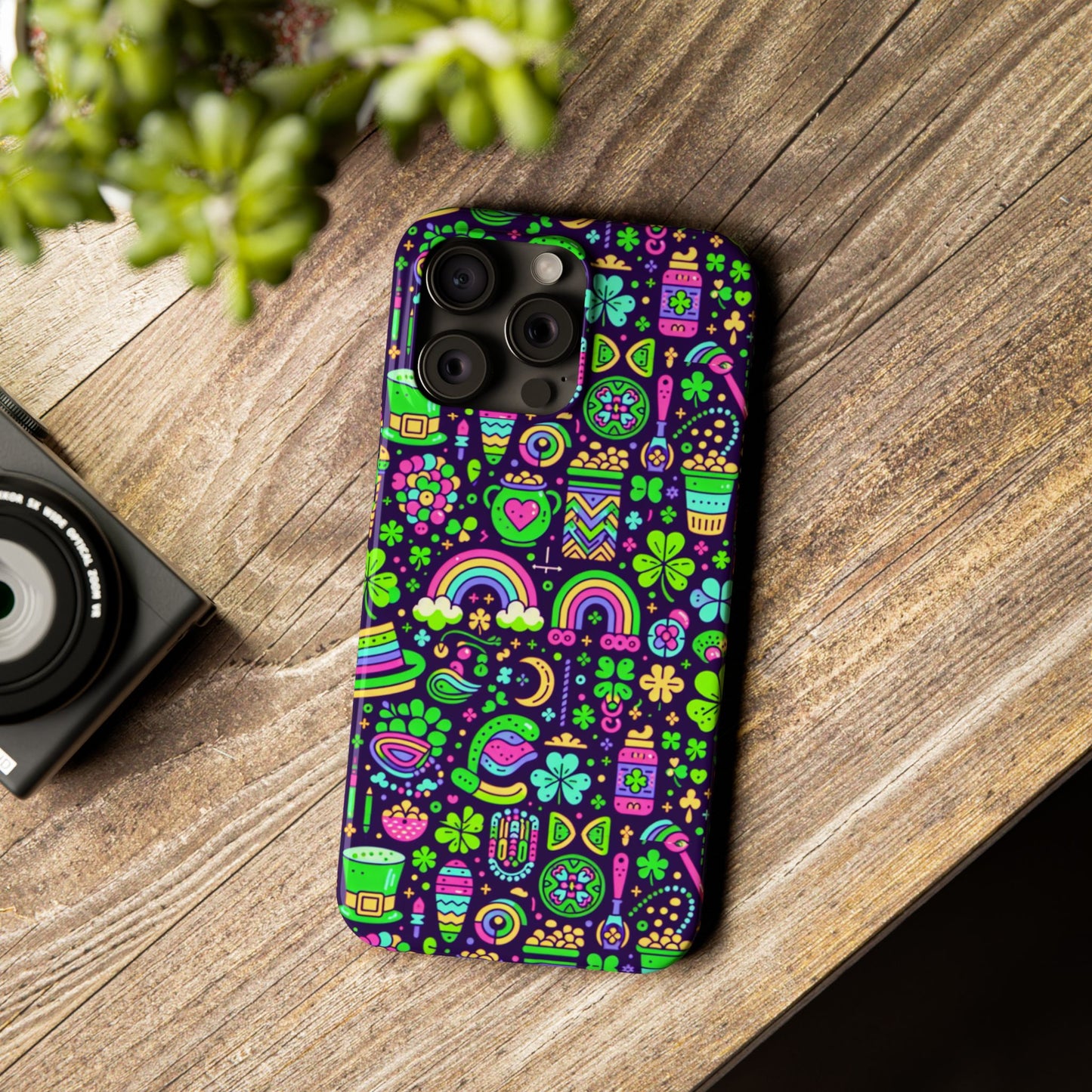 Day-Glo Clover Slim Phone Cases