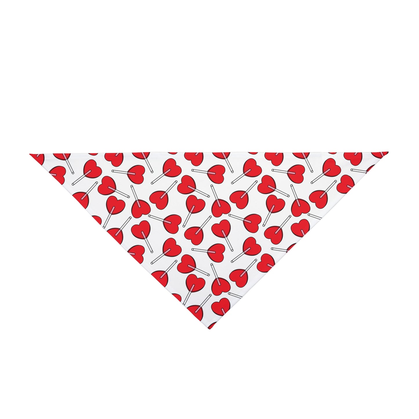 Heart Lollipop Pet Bandana