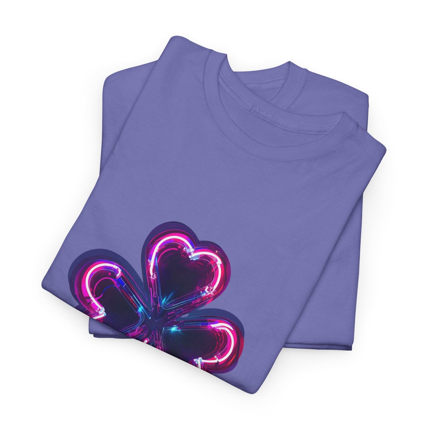 Electric Luck - Pink and Blue Unisex Heavy Cotton Tee