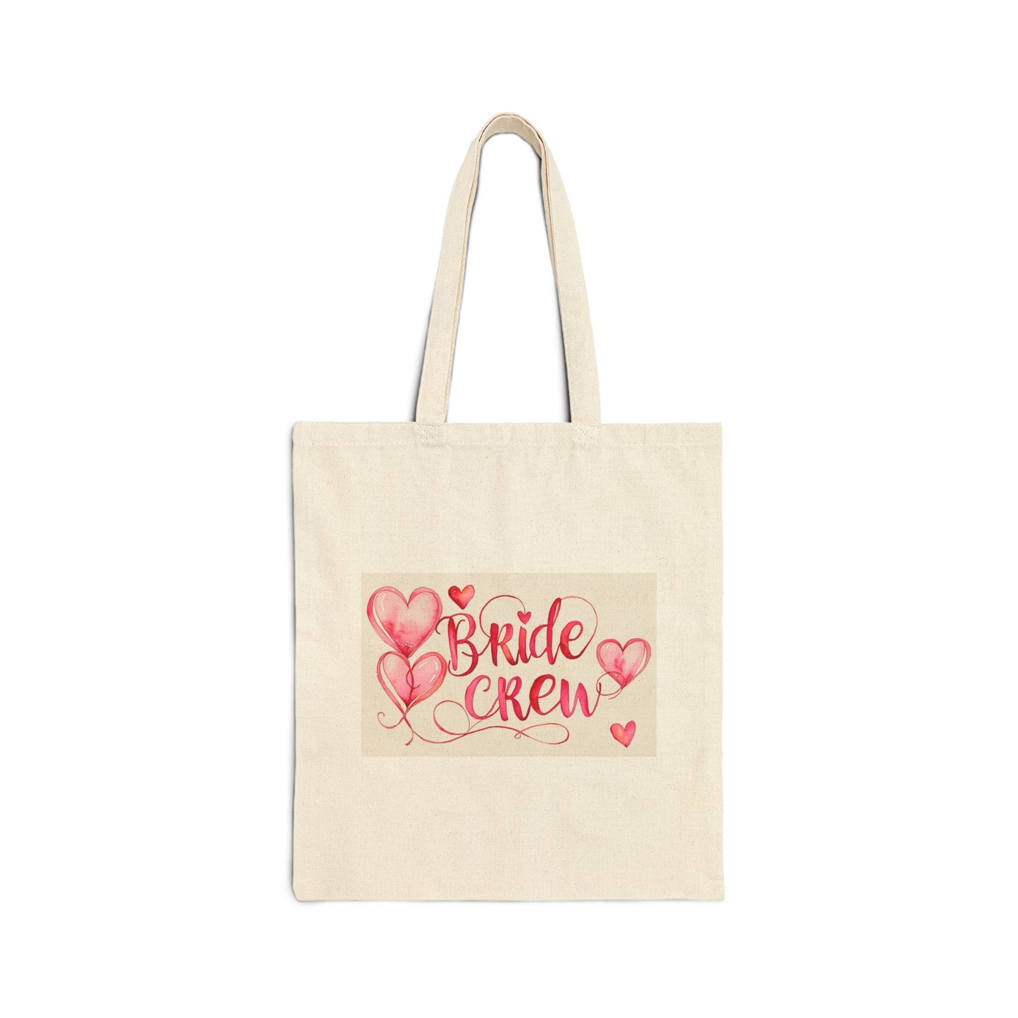 Bride Crew Watercolor Cotton Canvas Tote Bag