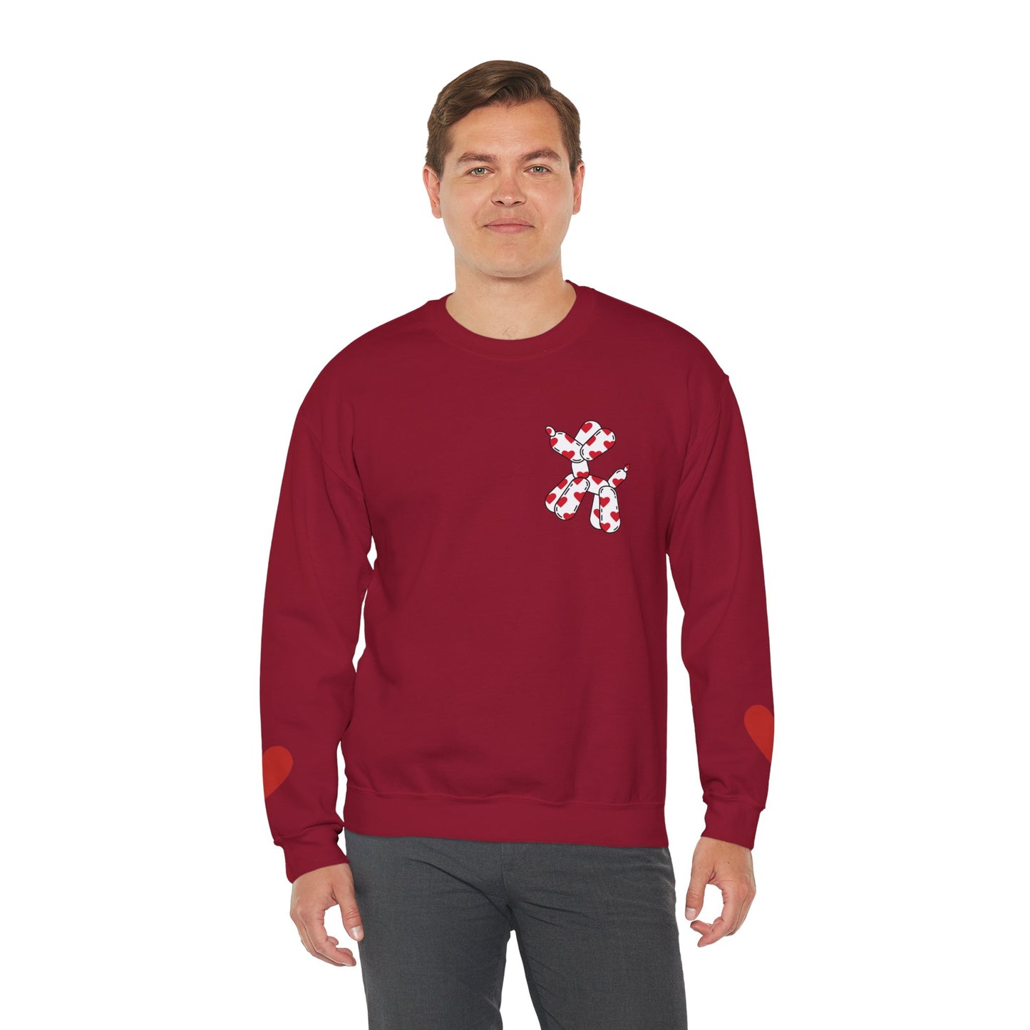 Balloon Dog Heart Unisex Heavy Blend™ Crewneck Sweatshirt