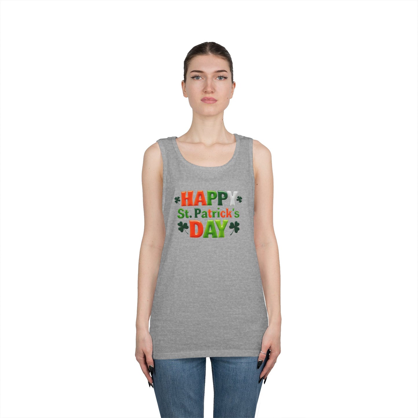 St. Patty Vibes Unisex Heavy Cotton Tank Top