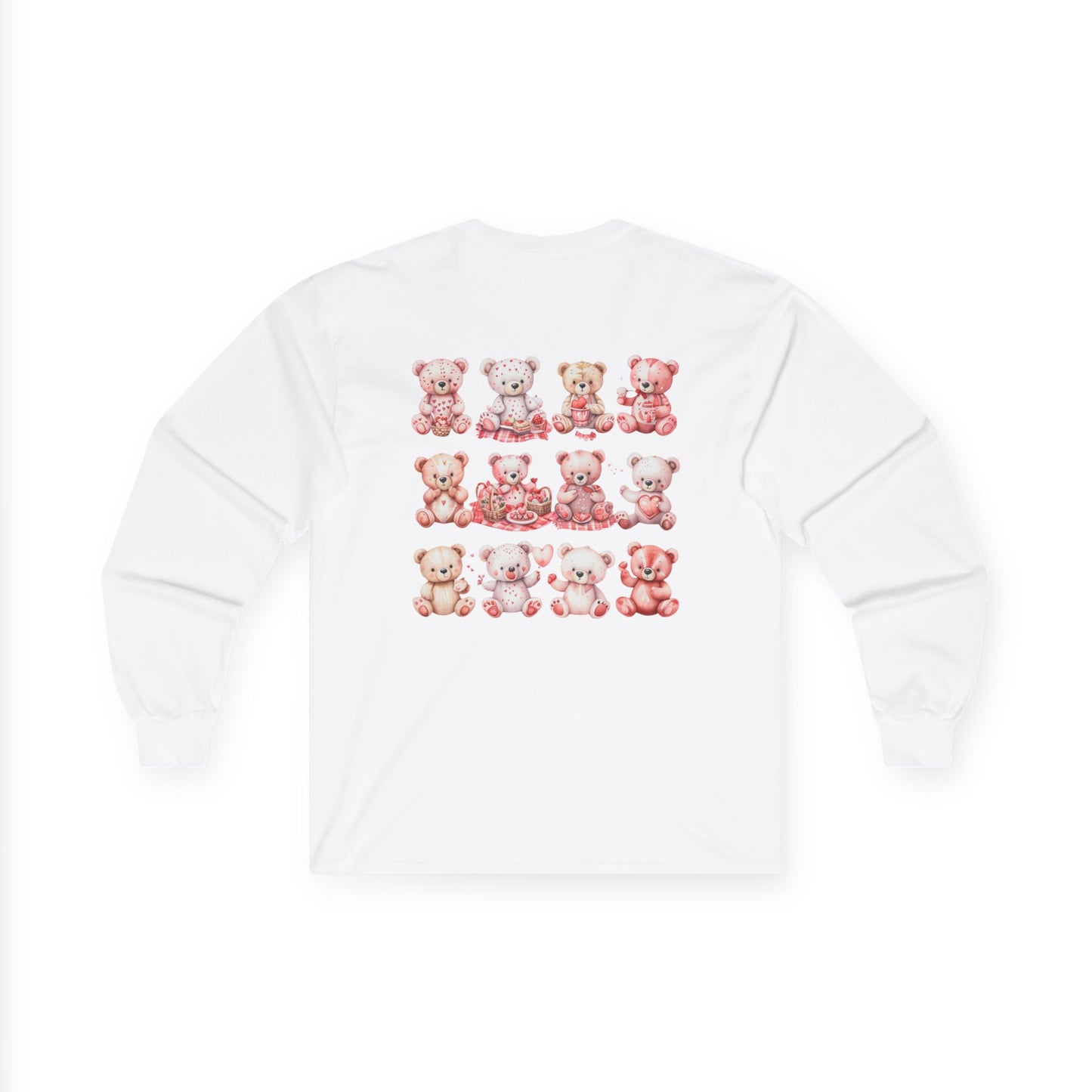 Teddy Bear Picnic (Front & Back Print) Unisex Ultra Cotton Long Sleeve Tee